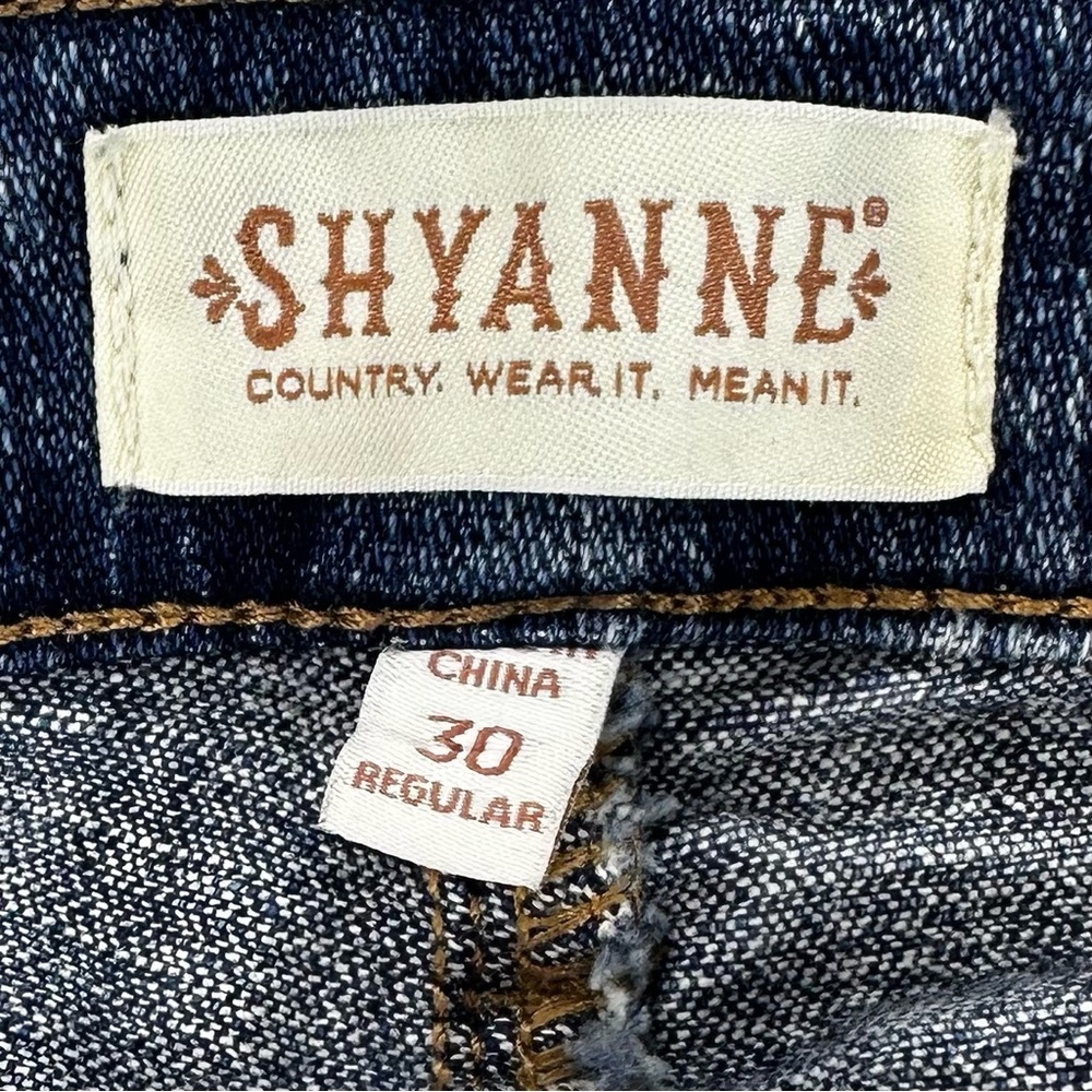 Shyanne Women's Blue Distressed Boot Cut Jeans - Picture 9 of 11